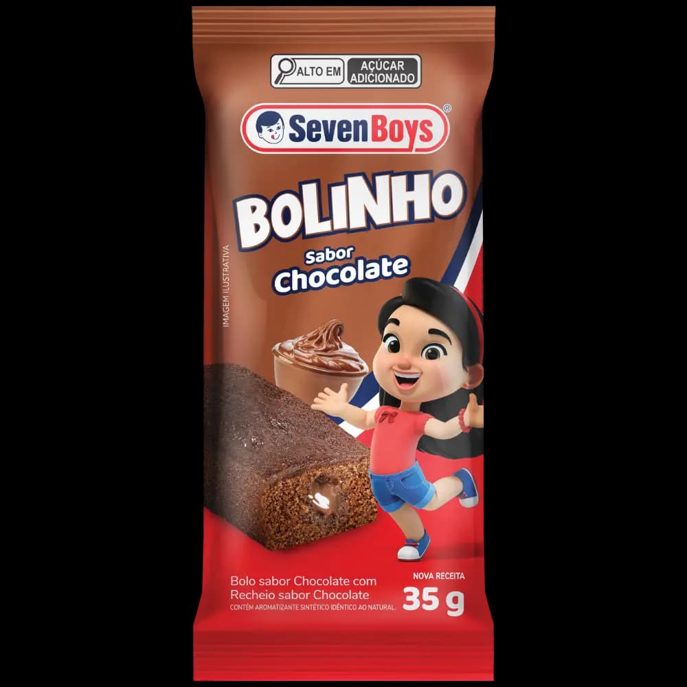 Bolinho Chocolate + Recheio Sabor Chocolate