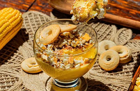 Receita de Curau Cremoso com Sequilhos