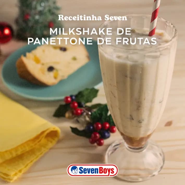 Milkshake de Panettone de Frutas