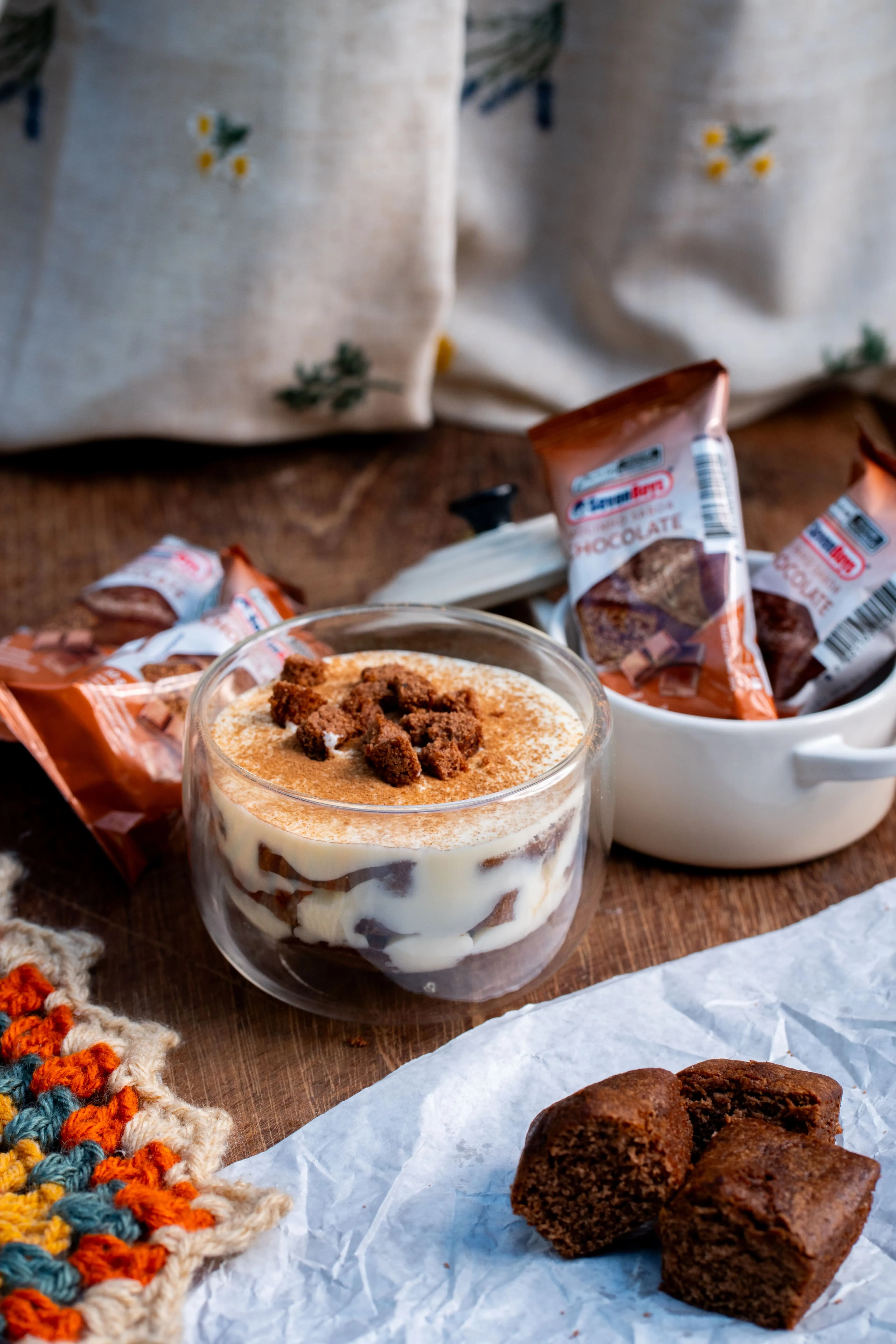Pavê de Café com Bolinho de Chocolate