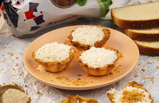 Mini Cocadas Cremosas no Pão de Coco