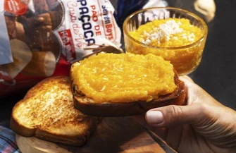 Doce de Abóbora com Pão de Paçoca