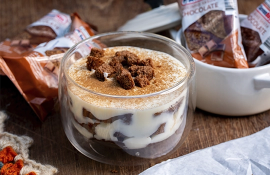 Pavê de Café com Bolinho de Chocolate